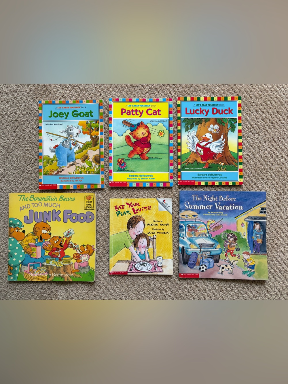 Lot of 6 Vintage Children’s Picture Books - great for early readers!!